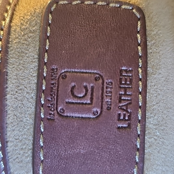 Liz Clayborne Genuine Leather Elegant Brown Women's Bag. Gold Hardware. - Picture 13 of 14